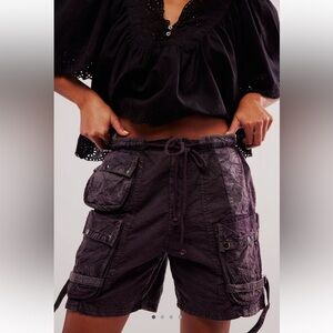 Free People Moon Bay Parachute Shorts